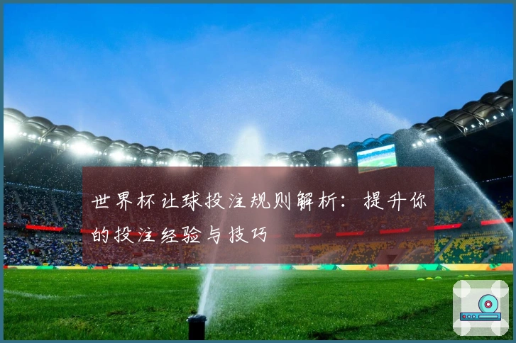 世界杯让球投注规则解析：提升你的投注经验与技巧