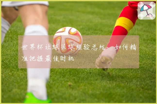 世界杯让球买球经验总结，如何精准把握最佳时机
